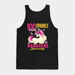 100 days of magical learning Unicorn Lovers Gift Tank Top